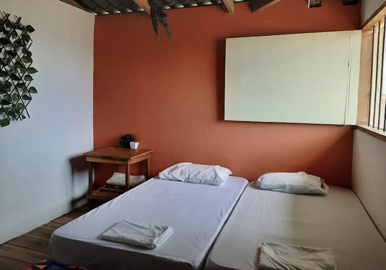 Real interior view of a room at Talata Hostel
